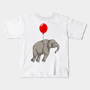 Elephant with Balloon Kids T-Shirt